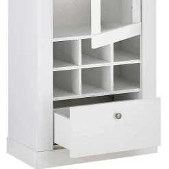 Wohnen Wohnwände|Wohnwand*TV Anbauwand Set in weißer Holzoptik Pinie - Liancos (vierteilig)