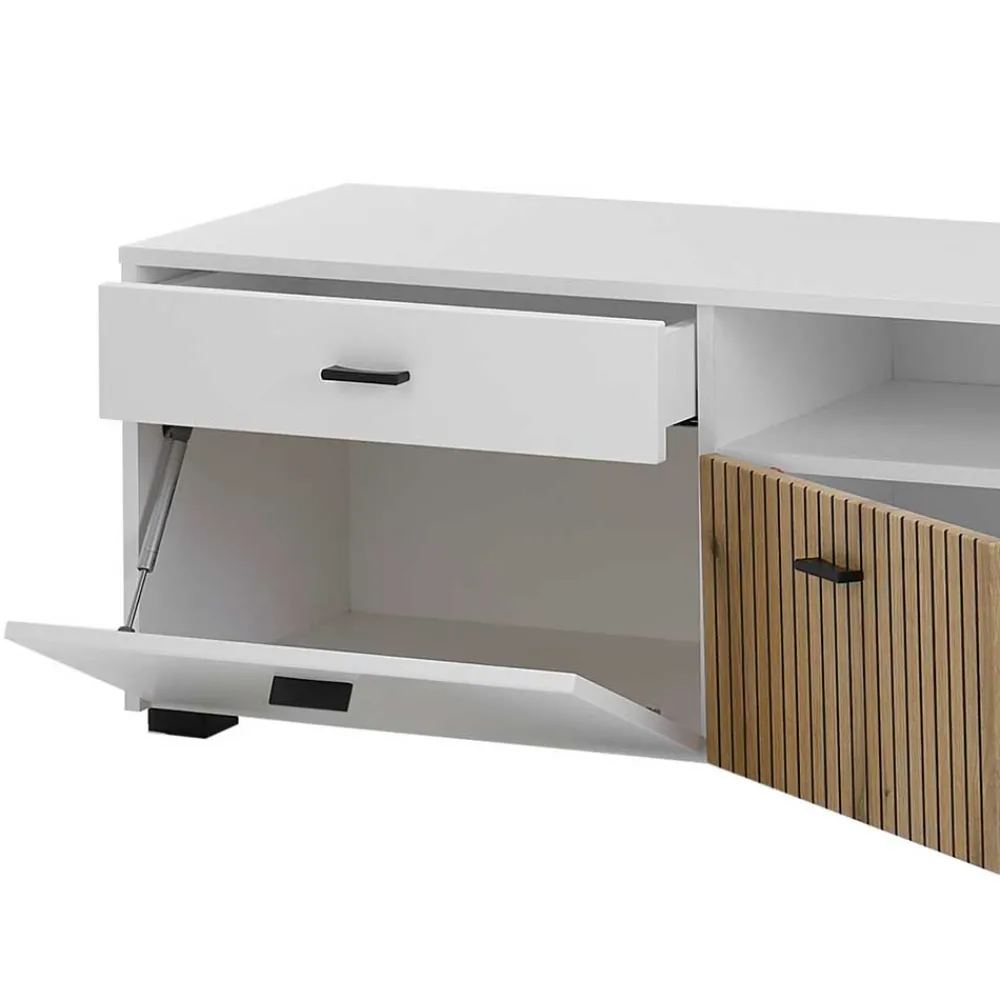 Wohnen TV Anbauwand Set modern - Nenaloro (vierteilig)