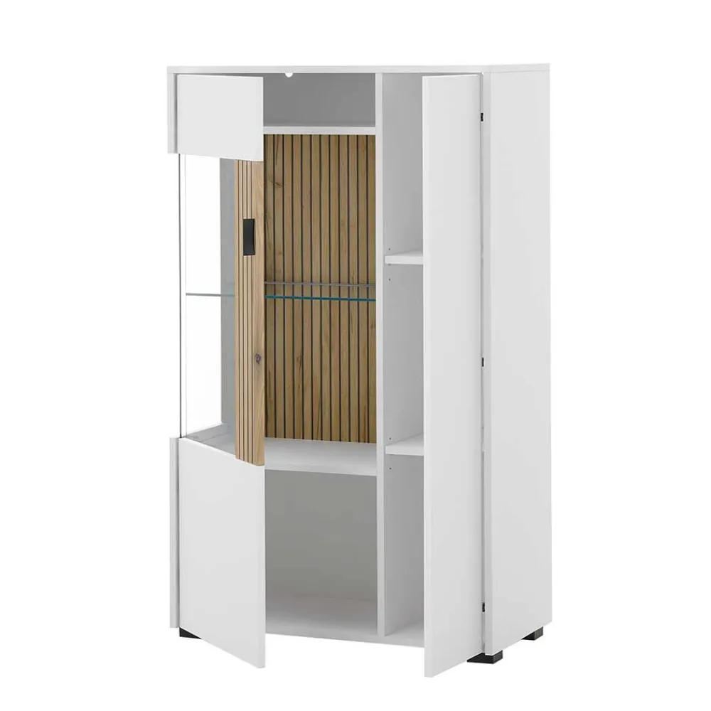 Wohnen TV Anbauwand Set modern - Nenaloro (vierteilig)