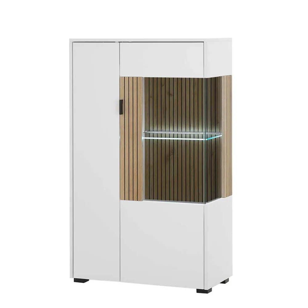 Wohnen TV Anbauwand Set modern - Nenaloro (vierteilig)