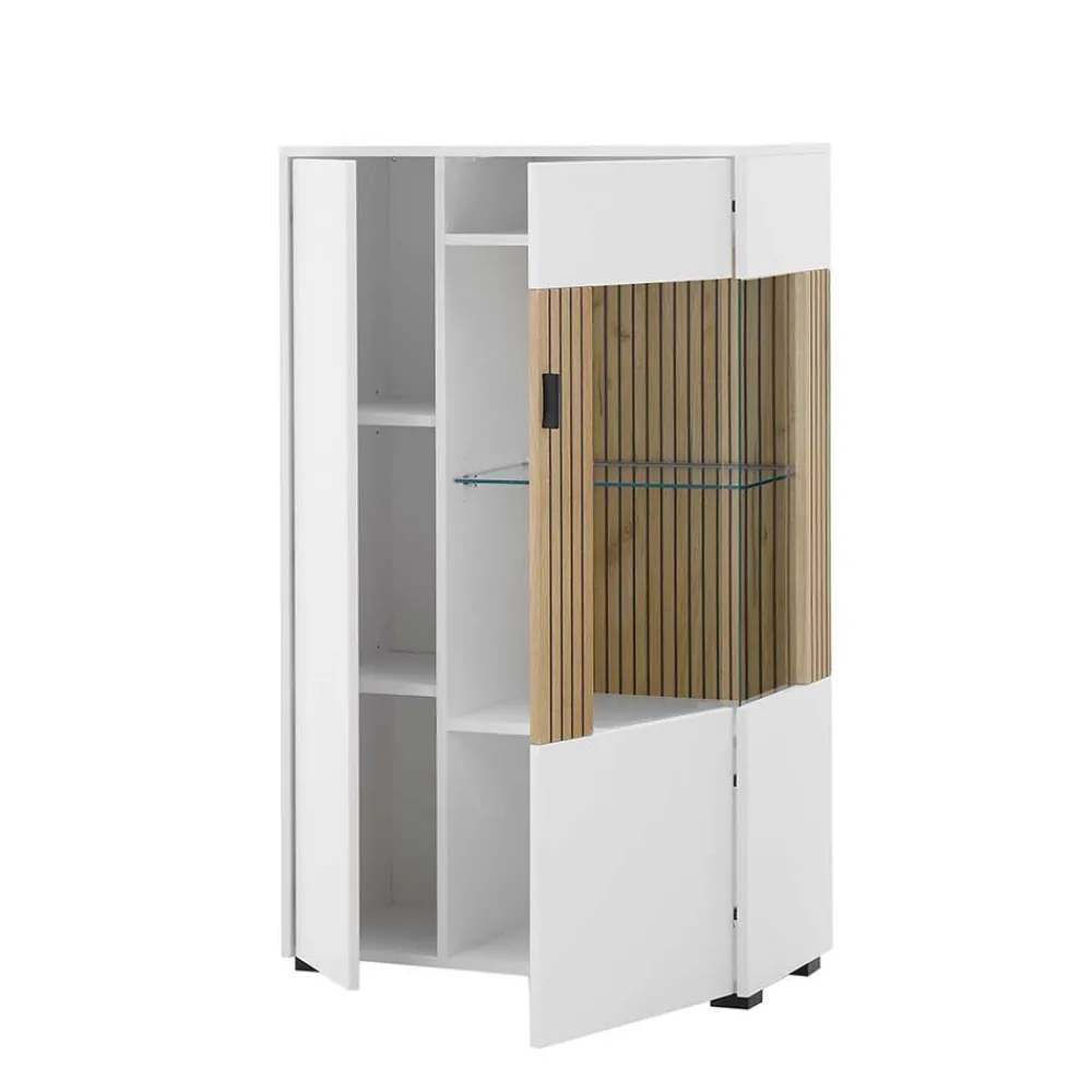 Wohnen TV Anbauwand Set modern - Nenaloro (vierteilig)