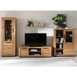 Wohnen Wohnwände|Wohnwand*TV Anbauwand teilmassiv Set - Vlacoma (vierteilig)