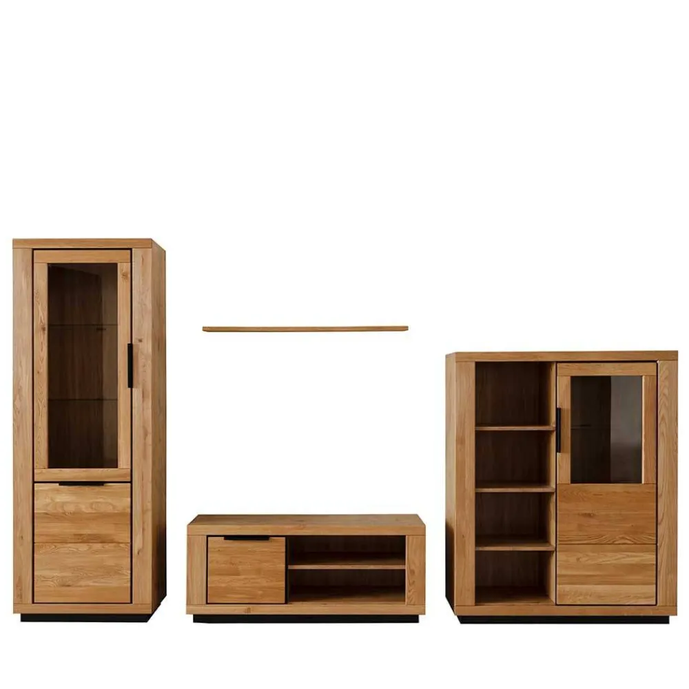 Wohnen Wohnwände|Wohnwand*TV Anbauwand teilmassiv Set - Vlacoma (vierteilig)