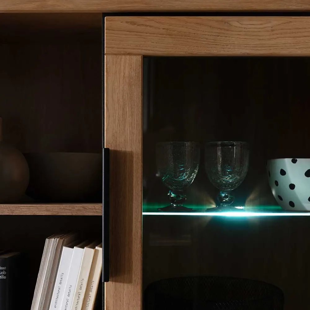 Wohnen Wohnwände|Wohnwand*TV Anbauwand teilmassiv Set - Vlacoma (vierteilig)