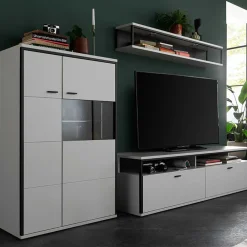 Wohnen TV Anbauwand-Möbel als Set - Loazin (dreiteilig)
