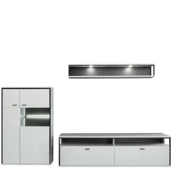 Wohnen TV Anbauwand-Möbel als Set - Loazin (dreiteilig)