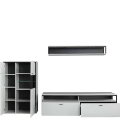 Wohnen TV Anbauwand-Möbel als Set - Loazin (dreiteilig)