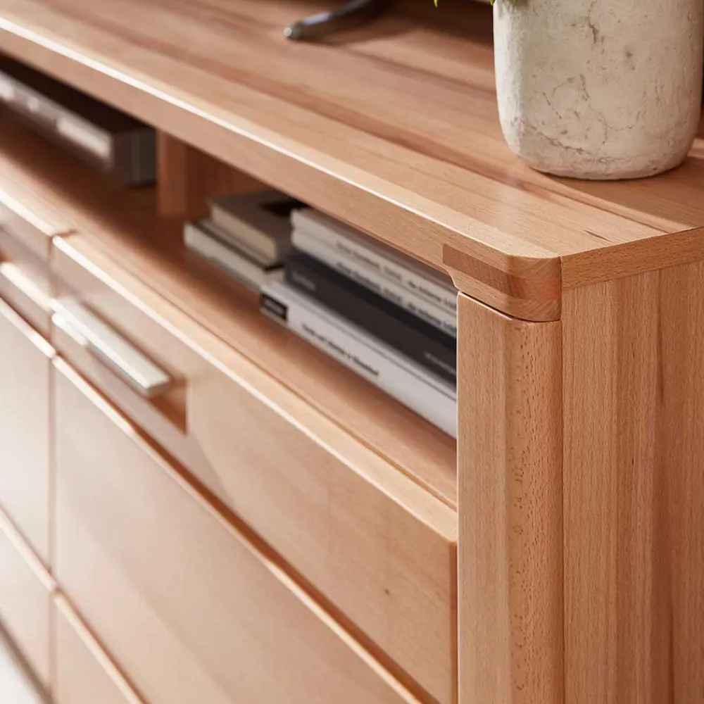 Wohnen Wohnwände|Wohnwand*TV Board & Highboard & Hängeregal Set - Amyonta (dreiteilig)