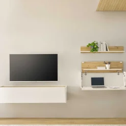 Wohnen Wohnzimmerschränke|Wohnwände*TV Board & Regal & Sekretär hängend - Nonessia (dreiteilig)