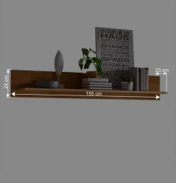 Wohnen Wohnzimmerschränke|Wohnwände*TV Board & Wandboard & Vitrine Set - Millena (dreiteilig)