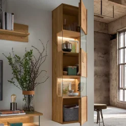 Wohnen Wohnzimmerschränke|Wohnwände*TV Board & Wandboard & Vitrine Set - Millena (dreiteilig)