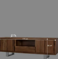 Wohnen TV Board aus Akazienholz - Banjee