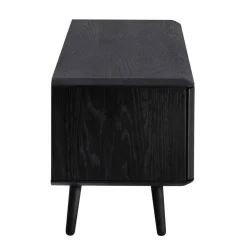 Wohnen Retro Möbel|Sideboards & Kommoden*TV Board aus Eiche geschliffen & Schwarz geölt - Asnes