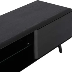 Wohnen Retro Möbel|Sideboards & Kommoden*TV Board aus Eiche geschliffen & Schwarz geölt - Asnes