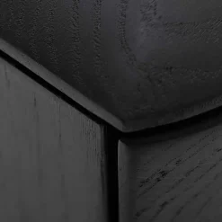 Wohnen Retro Möbel|Sideboards & Kommoden*TV Board aus Eiche geschliffen & Schwarz geölt - Asnes