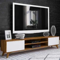 Wohnen Tv & Hifi-Möbel|Tv & Hifi-Möbel*TV Board aus Wildeiche Massivholz & MDF - Diesta
