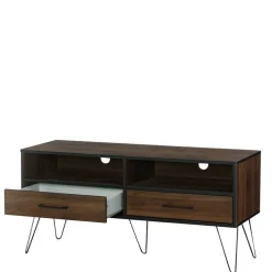 Wohnen TV Board in brauner Holzoptik - Hamidy