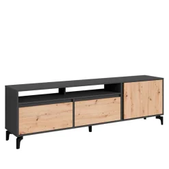 Wohnen TV Board in Wildeiche & Anthrazit - Kiss