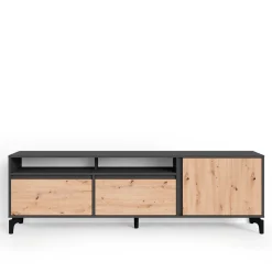 Wohnen TV Board in Wildeiche & Anthrazit - Kiss