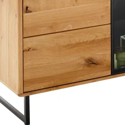 Wohnen Tv & Hifi-Möbel|Tv & Hifi-Möbel*TV Board mit Glastür & Tür & zwei Schubladen - Flacona