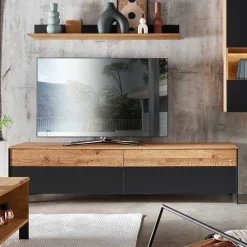 Wohnen TV Board mit vier Schubladen & LED Licht - Viligrana