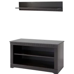 Wohnen TV Board und Wandboard in Dunkelbraun - Vajohara (zweiteilig)