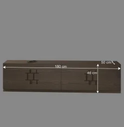 Wohnen Sideboards & Kommoden|Tv & Hifi-Möbel*TV Element in Esche Dunkel - Lacruzira (2er Set)