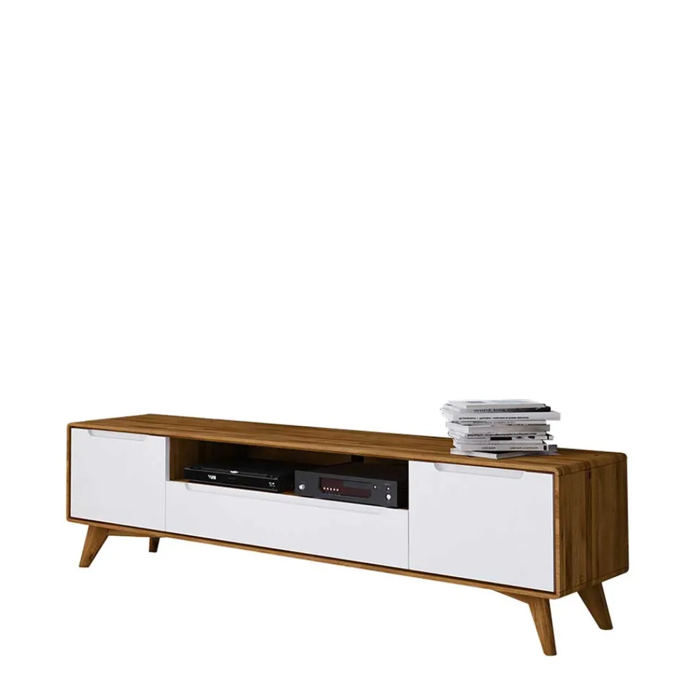 Wohnen Weiße Möbel|Tv & Hifi-Möbel*TV Element Lowboard in Weiß & Natur - Diesta