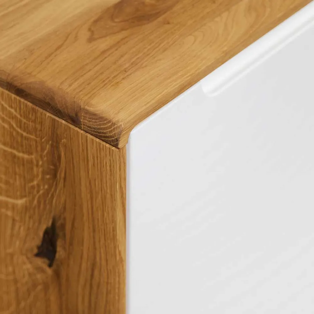 Wohnen Weiße Möbel|Tv & Hifi-Möbel*TV Element Lowboard in Weiß & Natur - Diesta