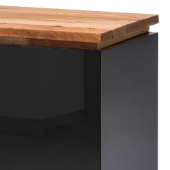 Wohnen TV Hochglanz Lowboard in Schwarz - Ercurs