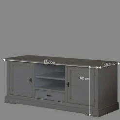 Wohnen Tv & Hifi-Möbel|Tv & Hifi-Möbel*TV Kommode in Antikweiß - Annot