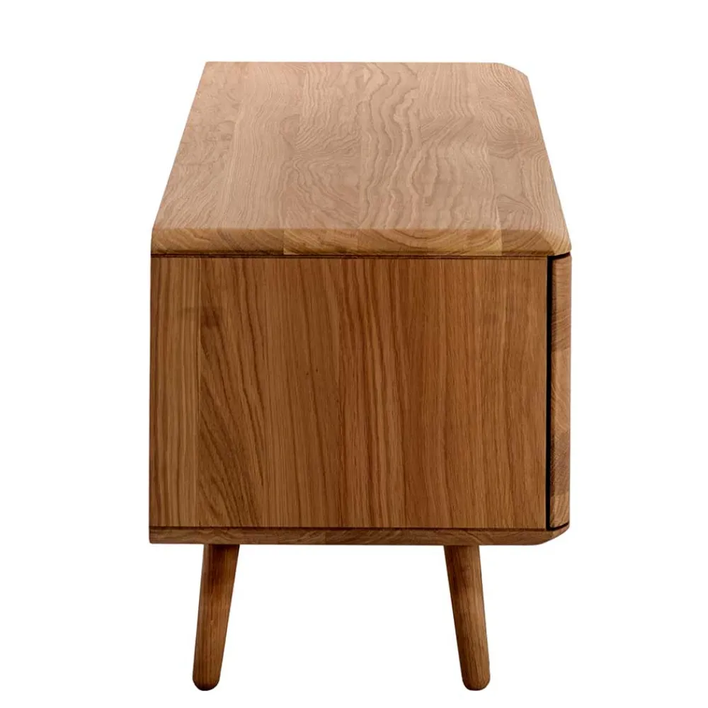 Wohnen Lowboards|Tv & Hifi-Möbel*TV Kommode in Eiche Bianco massiv - Bakaras