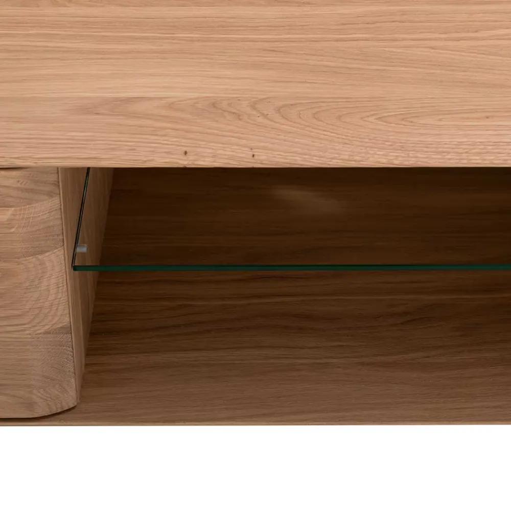 Wohnen Lowboards|Tv & Hifi-Möbel*TV Kommode in Eiche Bianco massiv - Bakaras