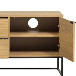 Wohnen TV Kommode in Eiche Natur Dekor - Ariadelco