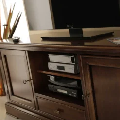 Wohnen TV Kommode in Walnussfarben Antik - Istefanio