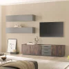 Wohnen Wohnwände|Wohnwand*TV Kommode und Hängeschränke Set - Mundo (dreiteilig)