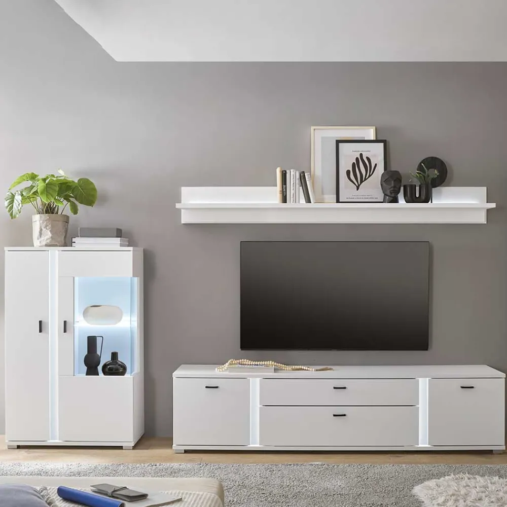 Wohnen Wohnwände|Wohnwand*TV Lowboard & Highboard & Regal Set - Tirol (dreiteilig)