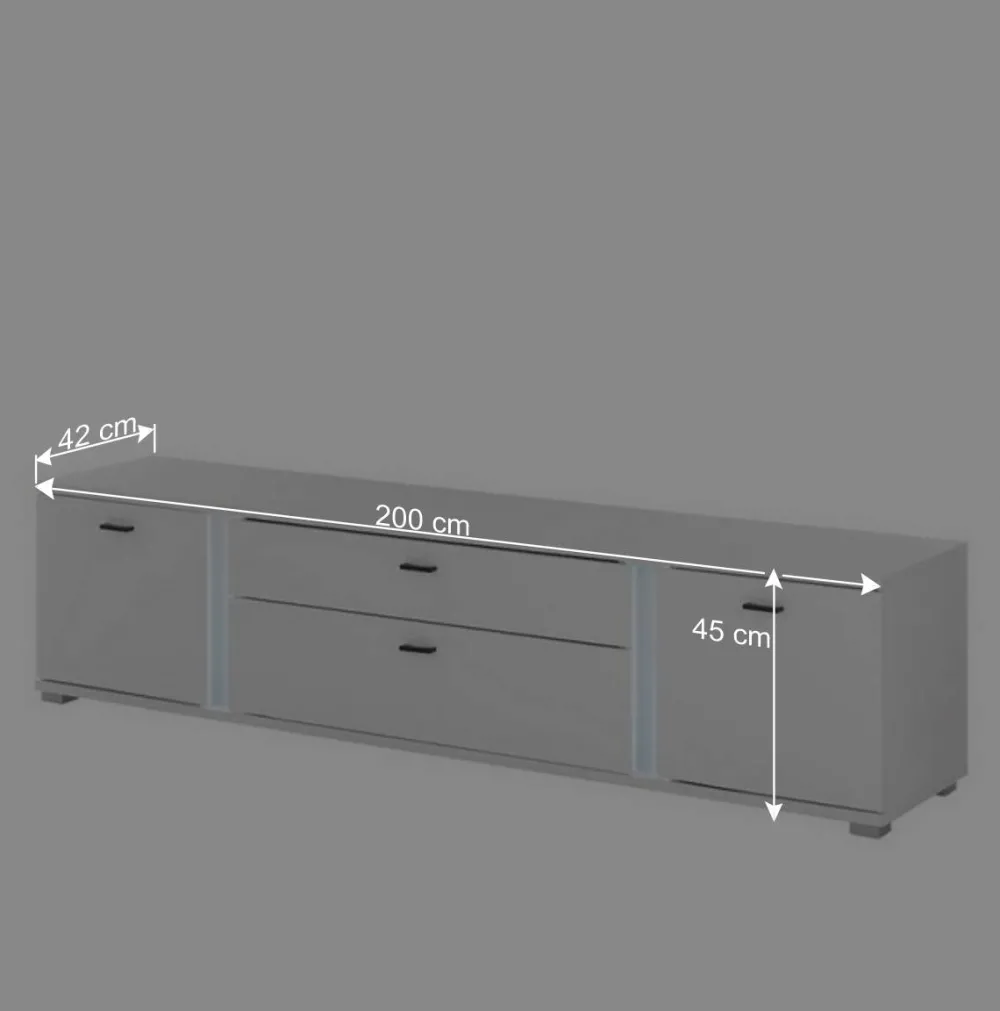 Wohnen Wohnwände|Wohnwand*TV Lowboard & Highboard & Regal Set - Tirol (dreiteilig)