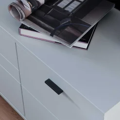 Wohnen Wohnzimmerschränke|Wohnwände*TV Lowboard & Vitrine & Wandboard Set - Apulco (dreiteilig)