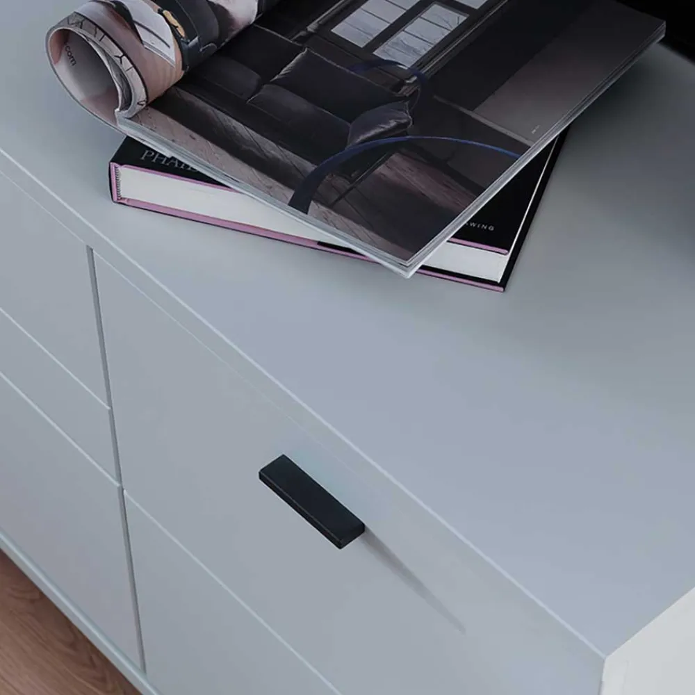 Wohnen Wohnzimmerschränke|Wohnwände*TV Lowboard & Vitrine & Wandboard Set - Apulco (dreiteilig)