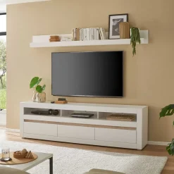 Wohnen TV Lowboard & Wandboard Set - Ilana (zweiteilig)