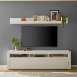 Wohnen TV Lowboard & Wandboard Set - Ilana (zweiteilig)