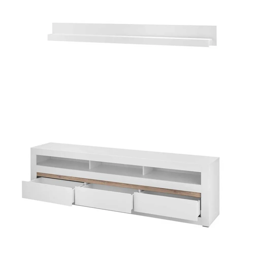 Wohnen TV Lowboard & Wandboard Set - Ilana (zweiteilig)