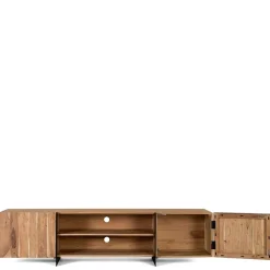 Wohnen TV Lowboard aus Akazienholz und Metall - Bastima