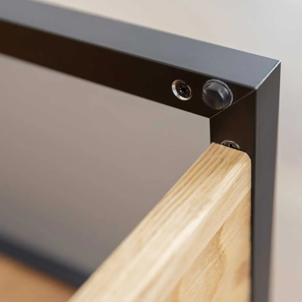 Wohnen Tv & Hifi-Möbel|Tv & Hifi-Möbel*TV Lowboard aus Eiche und Metall - Fabiella