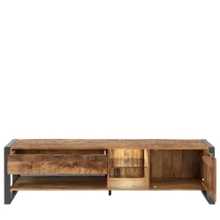 Wohnen Tv & Hifi-Möbel|Tv & Hifi-Möbel*TV Lowboard aus Recyclingholz & Metall - Acira