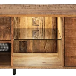 Wohnen Tv & Hifi-Möbel|Tv & Hifi-Möbel*TV Lowboard aus Recyclingholz & Metall - Acira