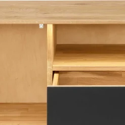 Wohnen Tv & Hifi-Möbel|Tv & Hifi-Möbel*TV Lowboard aus Wildeiche massiv mit LED - Viligrana