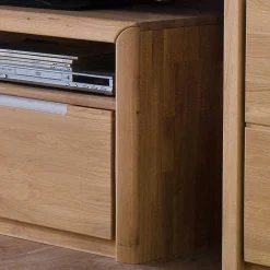 Wohnen TV Lowboard Croconia aus Wildeiche Massivholz