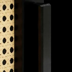 Wohnen TV Lowboard in Dunkelbraun mit Wiener Geflecht - Santiana